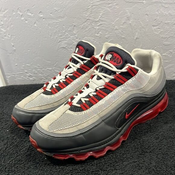 ?? NIKE Air Max 24-7 Shoes Volt Black Red Gray 397252-001 2010 Men Sz 11.5 - E main image 15